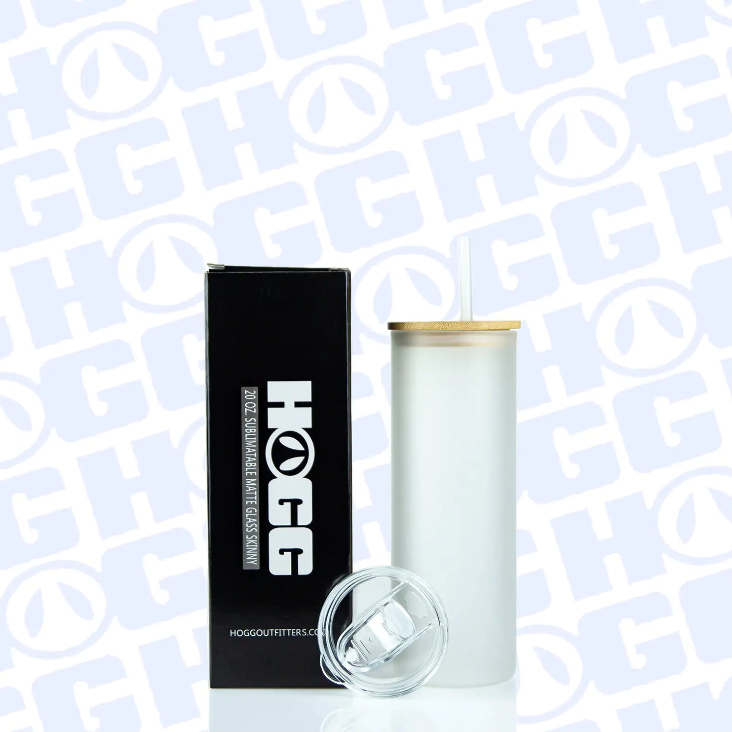 20oz SUBLIMATABLE MATTE GLASS SKINNY DUO TUMBLER